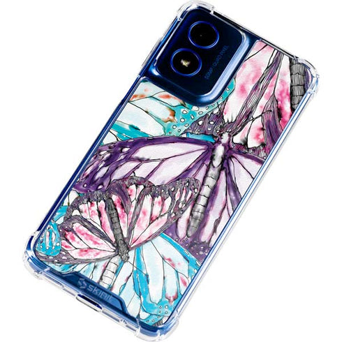 California Monarch Collage Moto G 5G (2024) Clear Case